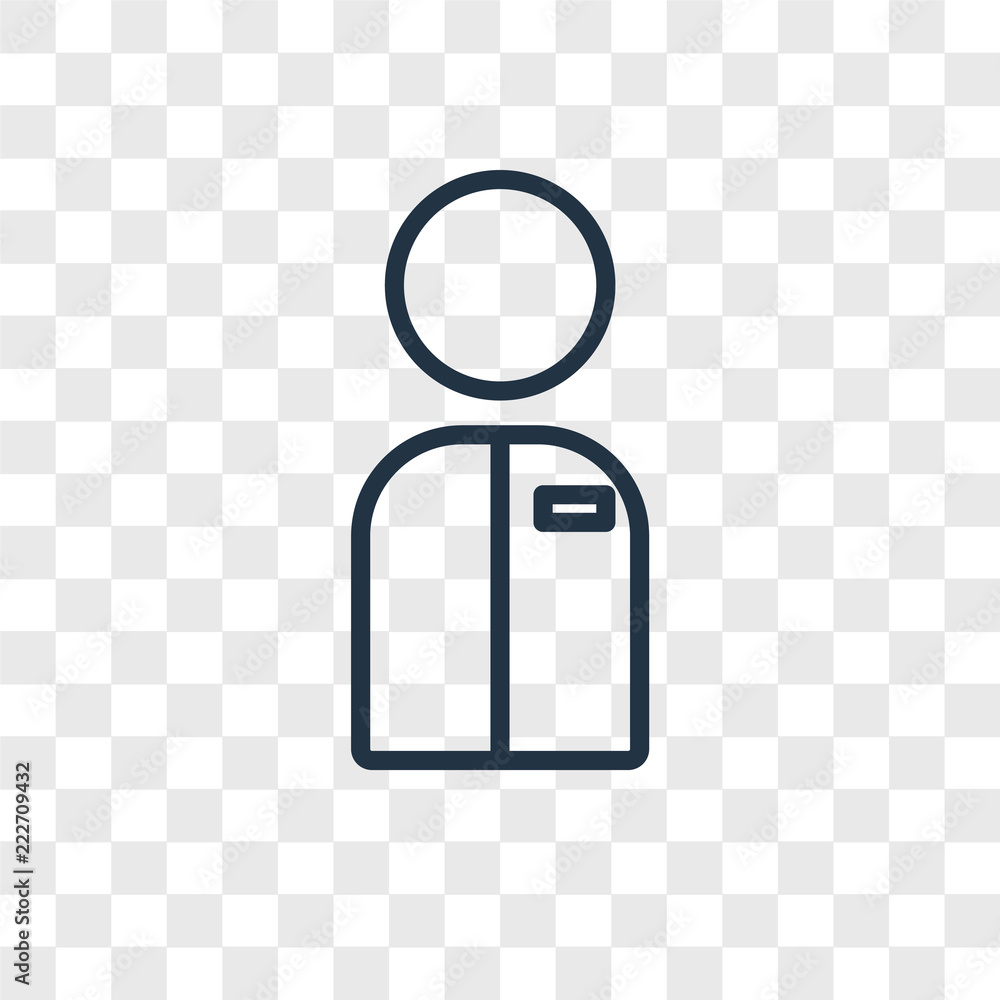 Poster user icons isolated on transparent background. modern and editable user icon. simple icon vector ill