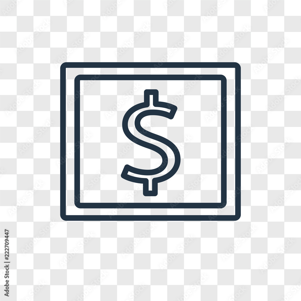 Poster atm icons isolated on transparent background. modern and editable atm icon. simple icon vector illus