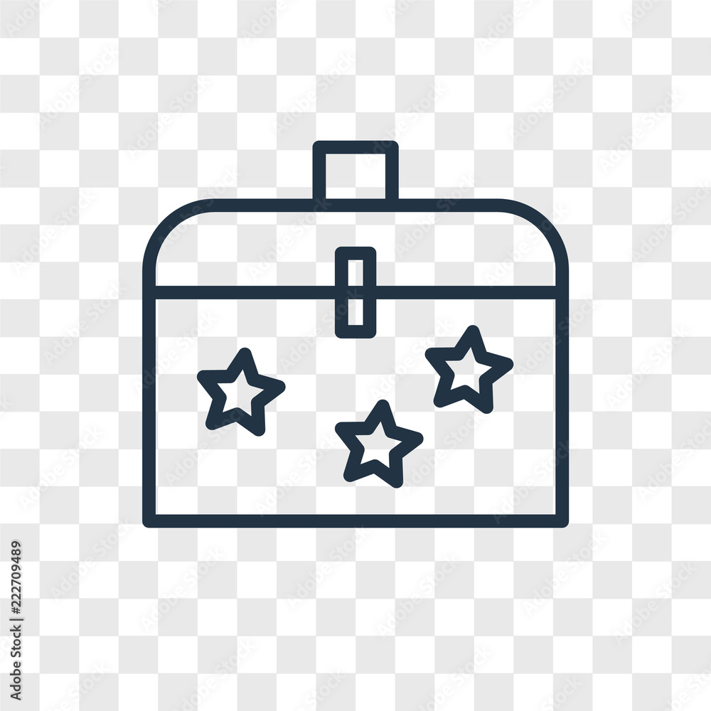 Poster briefcase icons isolated on transparent background. modern and editable briefcase icon. simple icon 