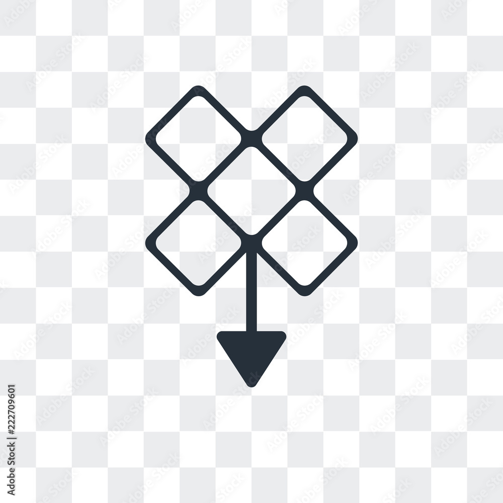 Poster download file from cloud icon isolated on transparent background. modern and editable download file 