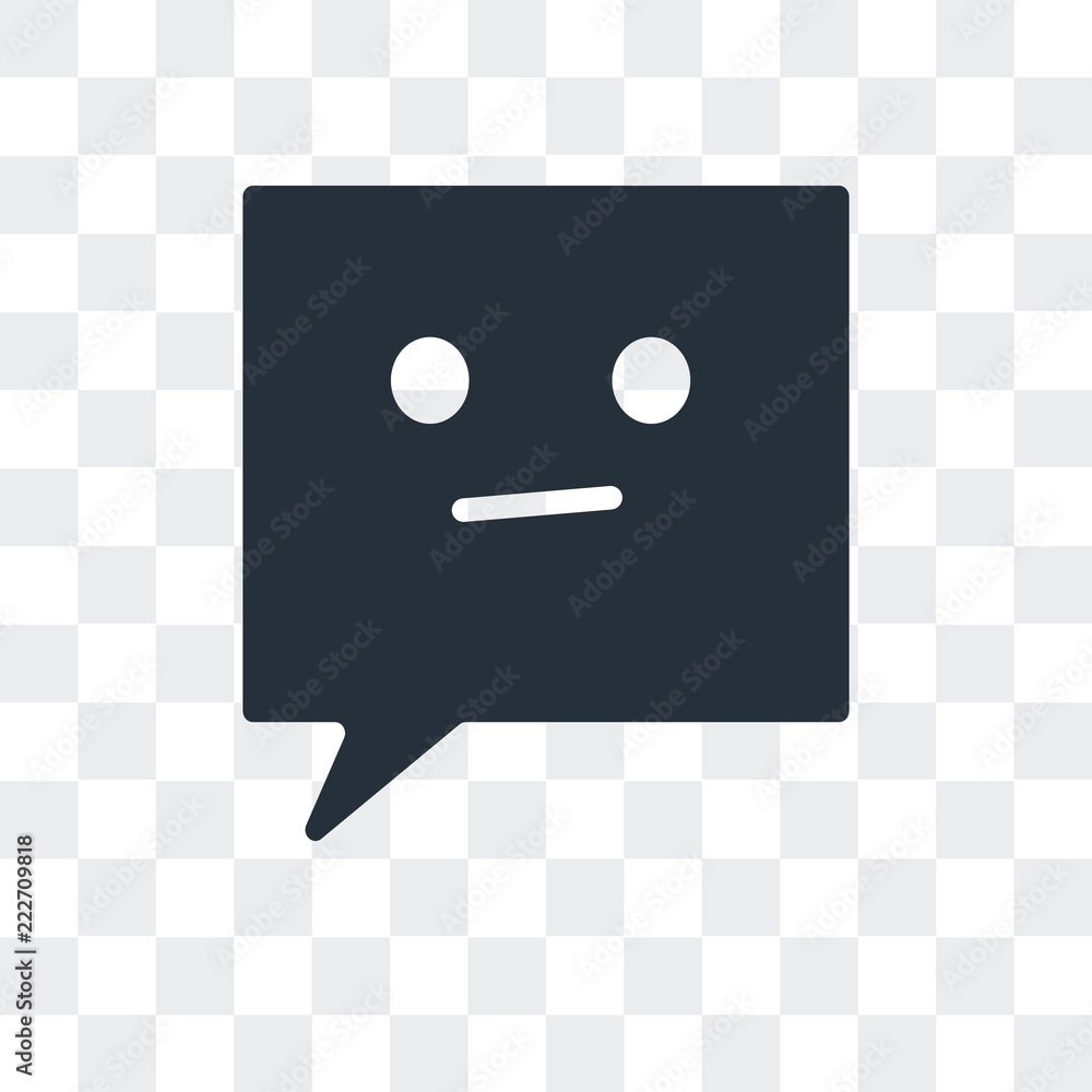 Aufkleber chat speech bubbles icon isolated on transparent background. modern and editable chat speech bubbles