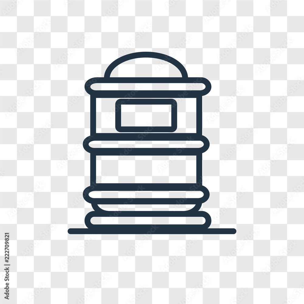 Poster mailbox icons isolated on transparent background. modern and editable mailbox icon. simple icon vect