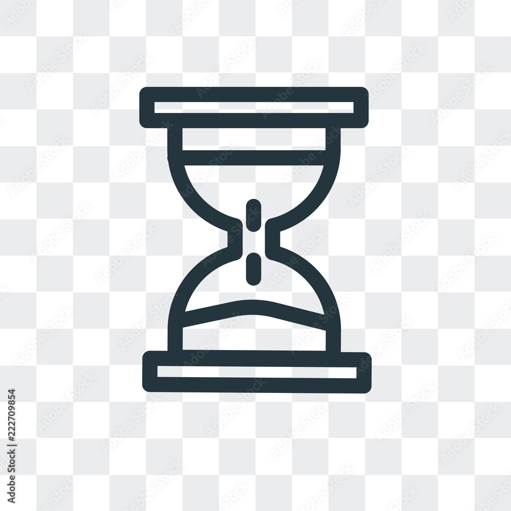 Poster waiting icon isolated on transparent background. modern and editable waiting icon. simple icons vect