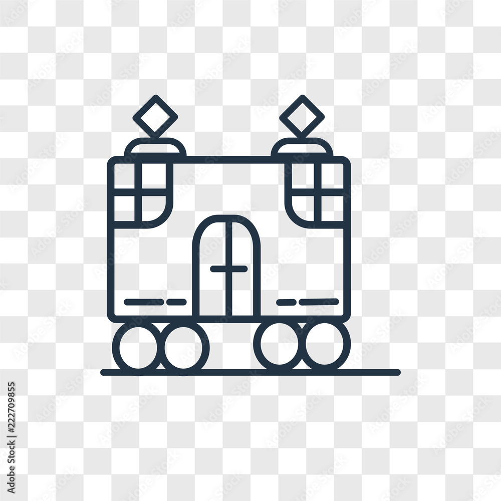 Poster tram icons isolated on transparent background. modern and editable tram icon. simple icon vector ill