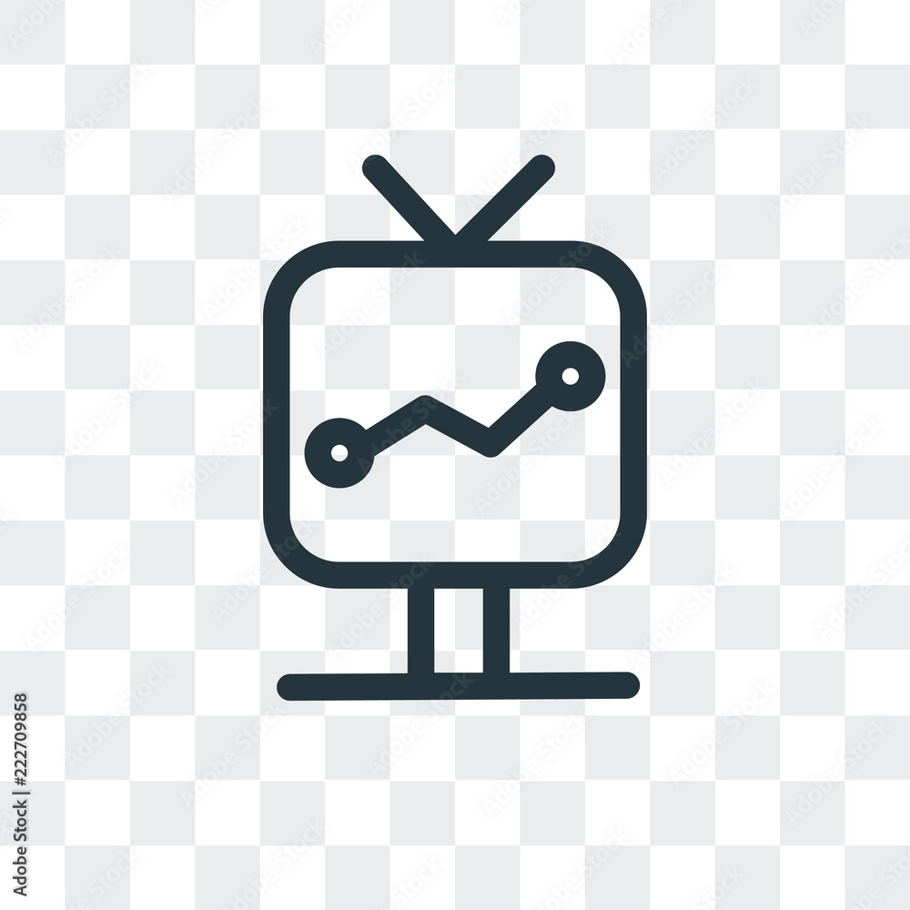 Poster screen icon isolated on transparent background. modern and editable screen icon. simple icons vector