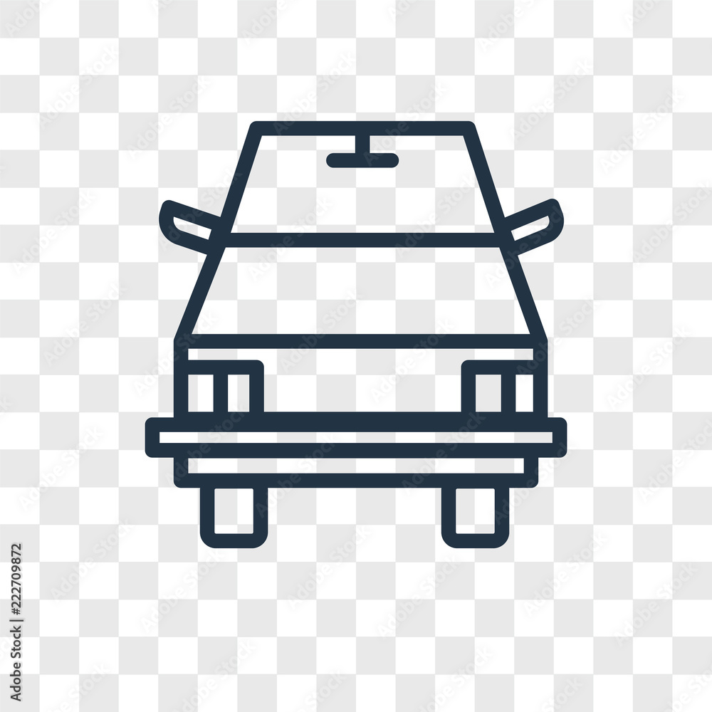 Poster school bus icons isolated on transparent background. modern and editable school bus icon. simple ico