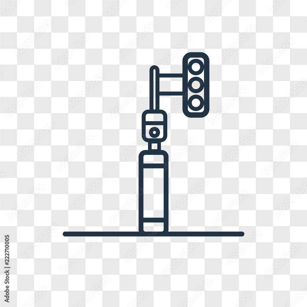 Poster traffic light icons isolated on transparent background. modern and editable traffic light icon. simp