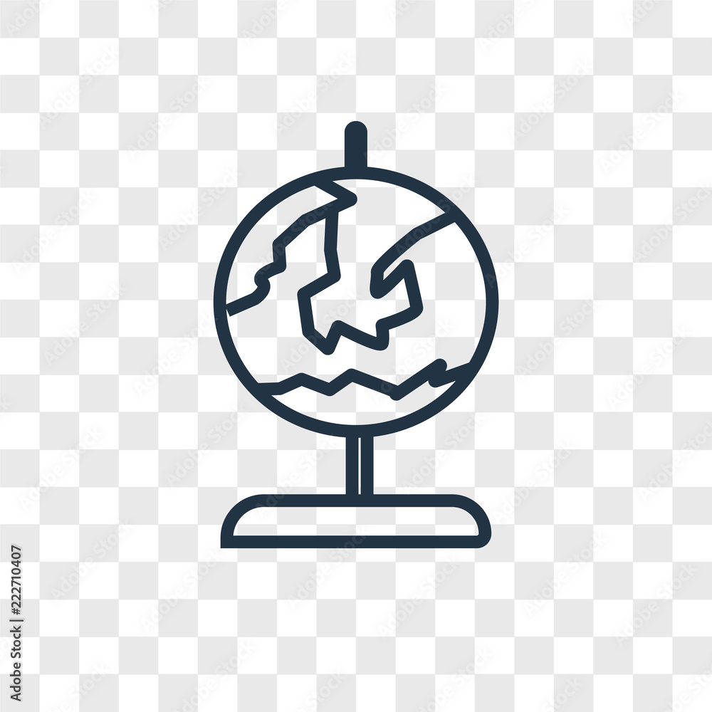 Poster globe icons isolated on transparent background. modern and editable globe icon. simple icon vector i