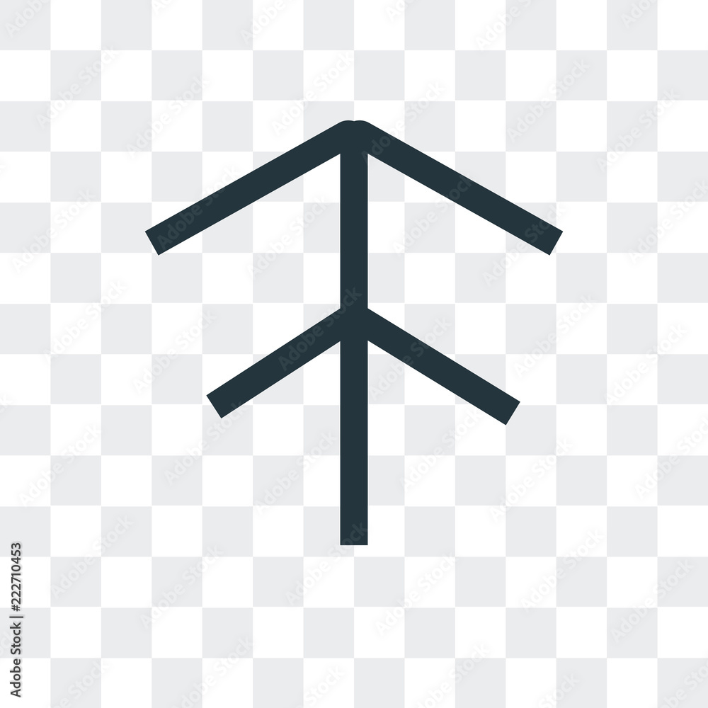Poster up arrow icon isolated on transparent background. modern and editable up arrow icon. simple icons ve