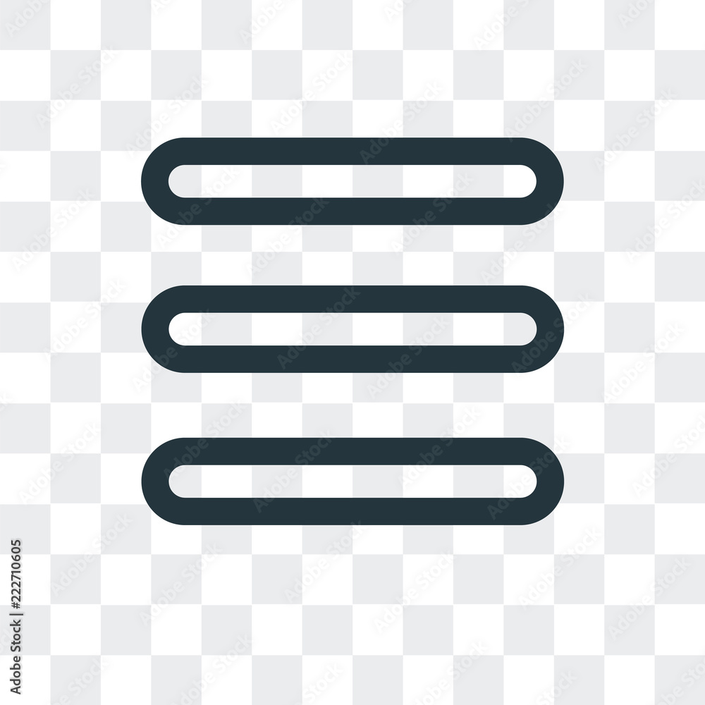 Poster menu icon isolated on transparent background. modern and editable menu icon. simple icons vector ill