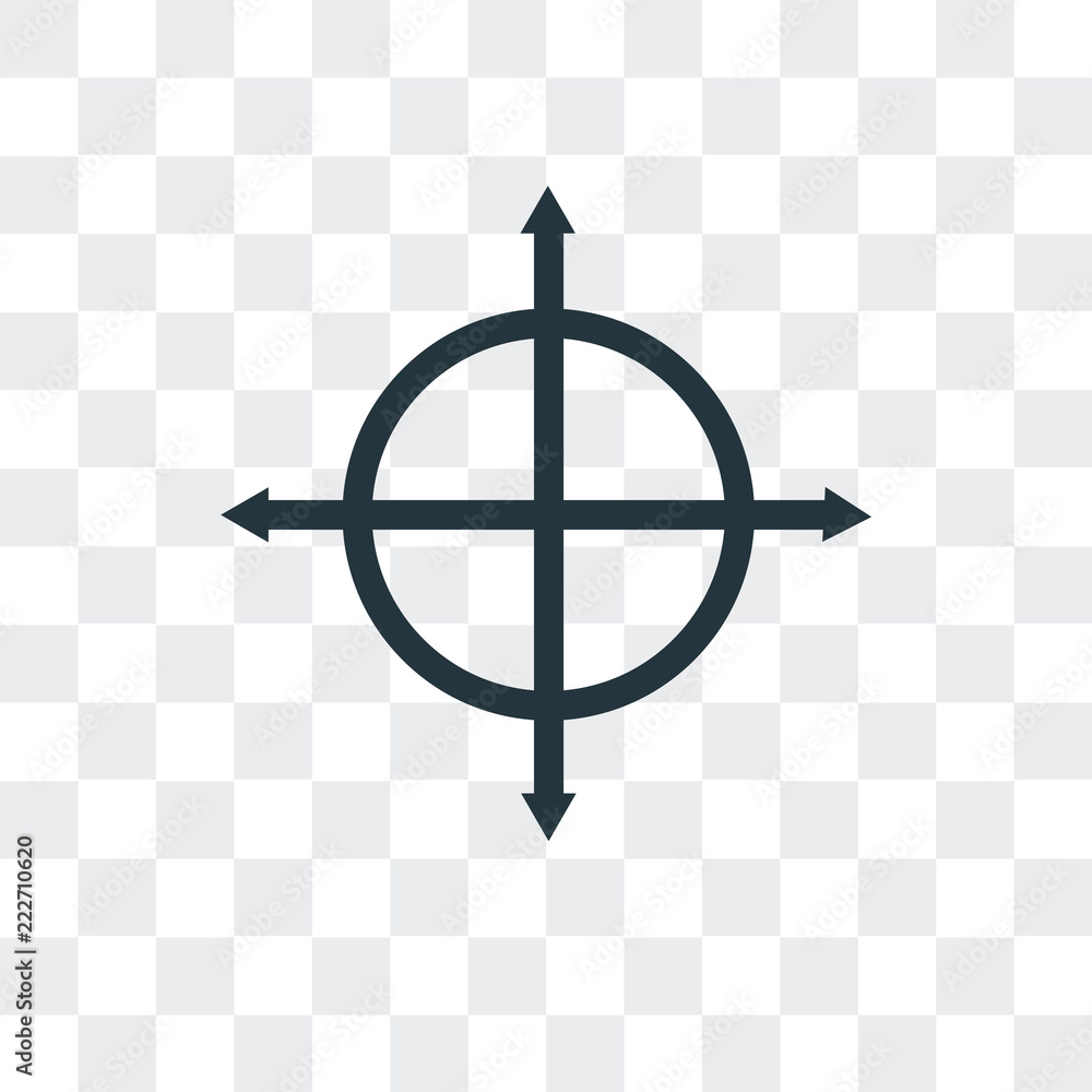 Poster target icon isolated on transparent background. modern and editable target icon. simple icons vector