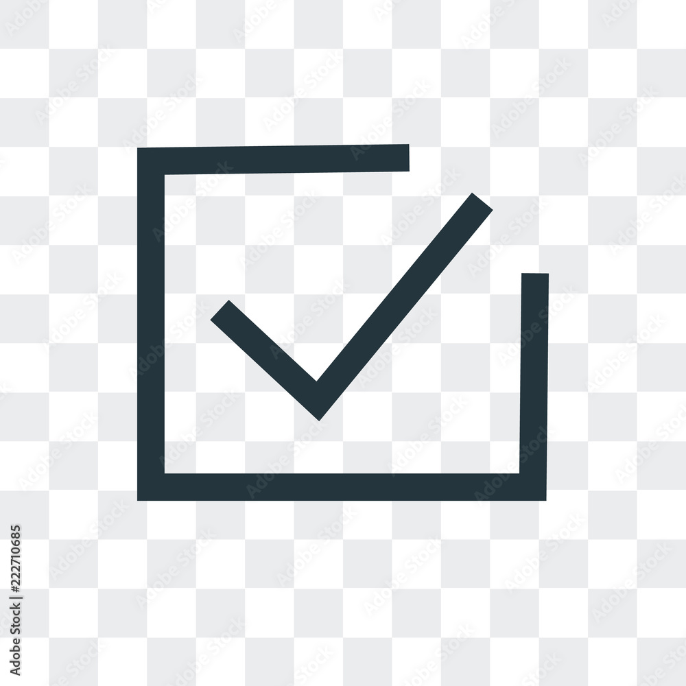 Aufkleber correct icon isolated on transparent background. modern and editable correct icon. simple icons vect