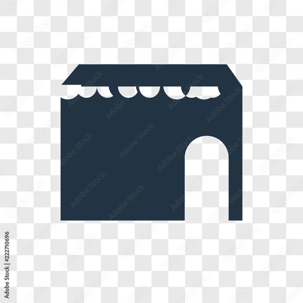 Poster store icons isolated on transparent background. modern and editable store icon. simple icon vector i