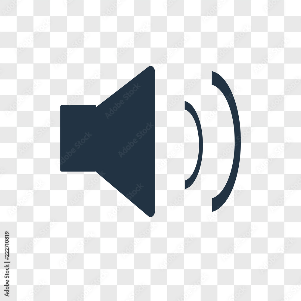 Poster speaker icons isolated on transparent background. modern and editable speaker icon. simple icon vect