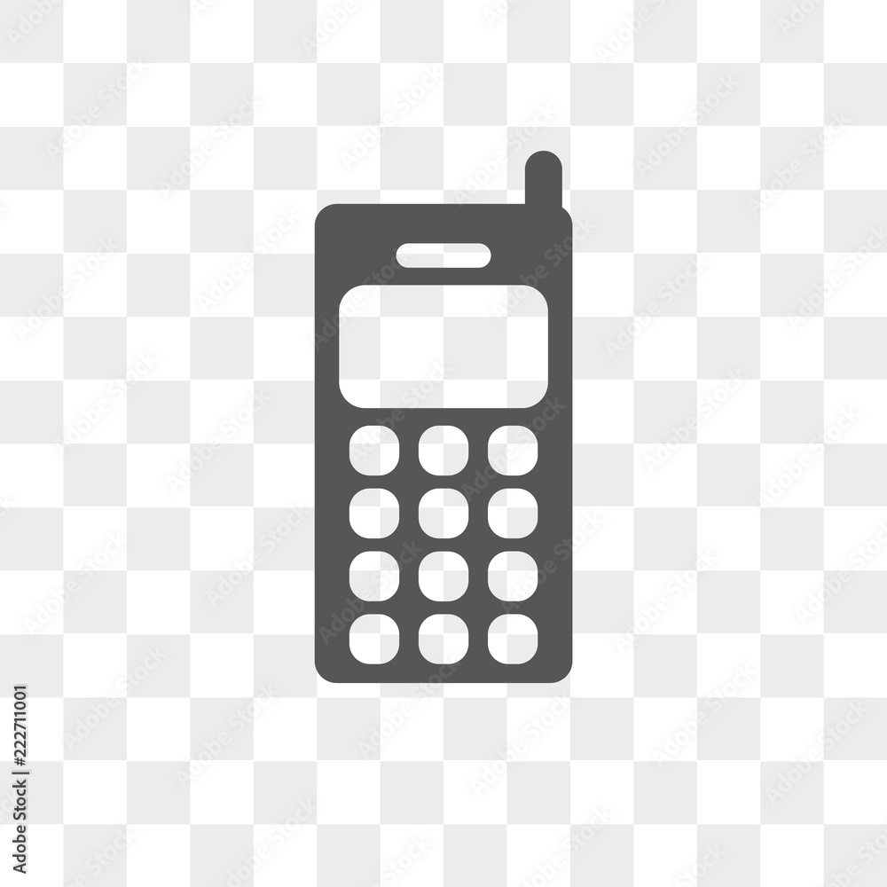 Poster cellphone icon isolated on transparent background. modern and editable cellphone icon. simple icons 