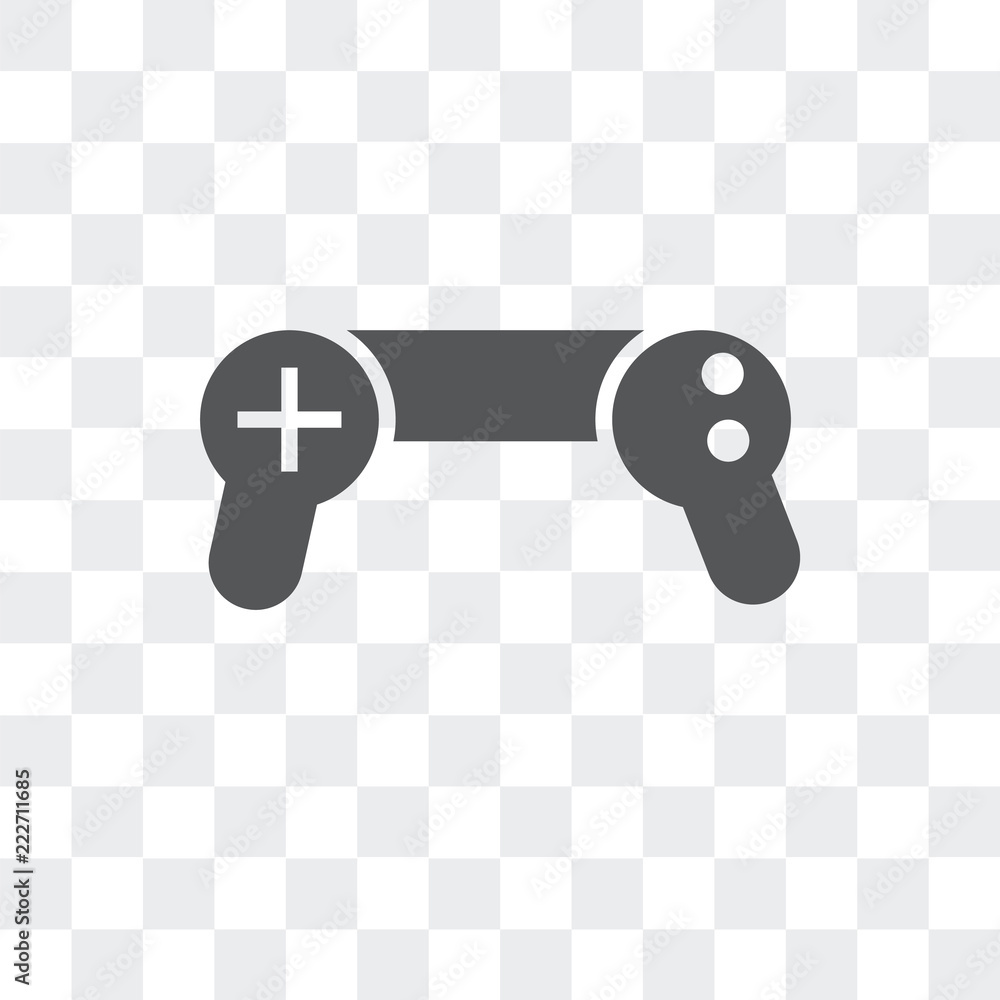 Poster gamepad icon isolated on transparent background. modern and editable gamepad icon. simple icons vect