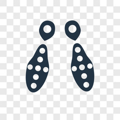 earrings icons isolated on transparent background. Modern and editable earrings icon. Simple icon vector illustration.