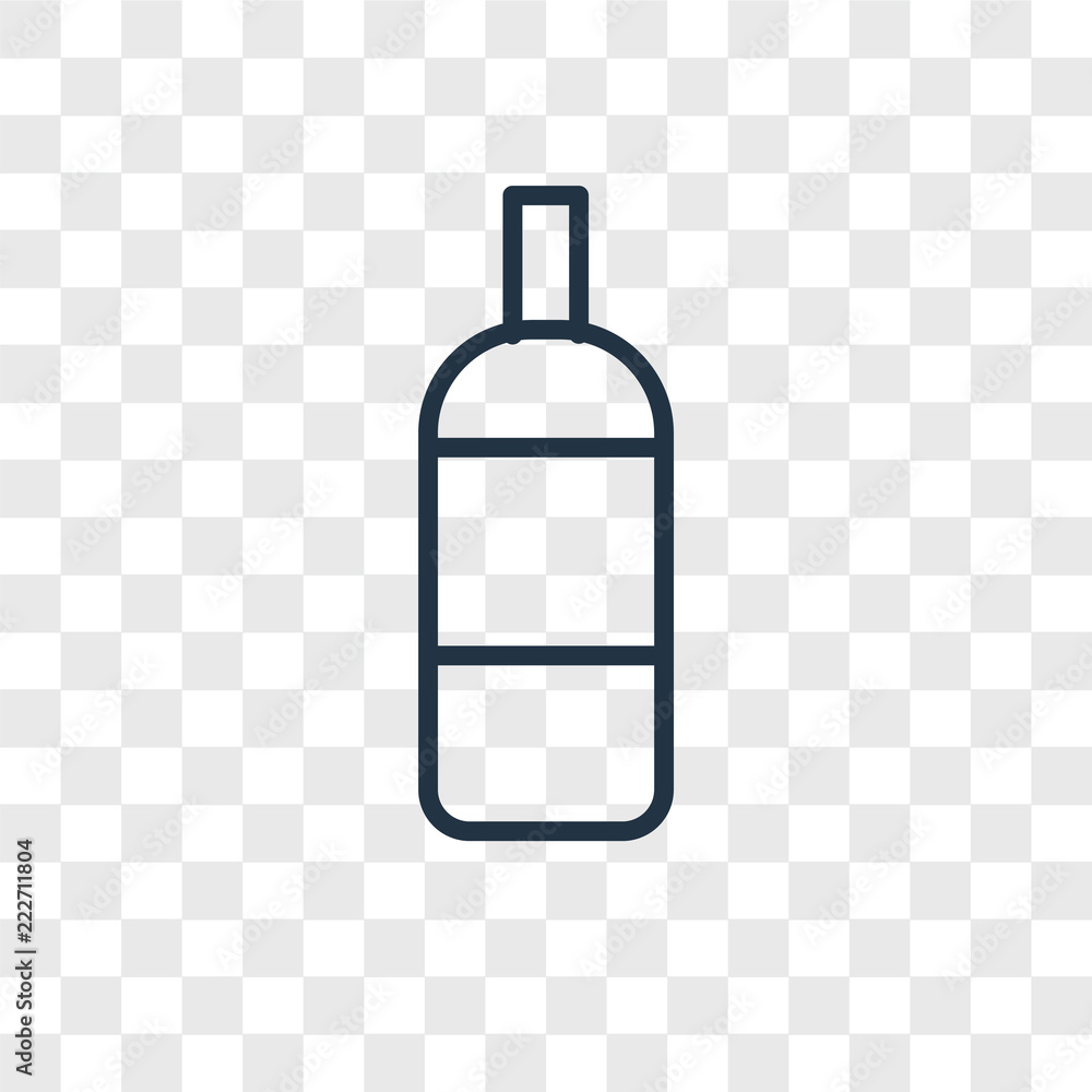 Poster bottle icons isolated on transparent background. modern and editable bottle icon. simple icon vector