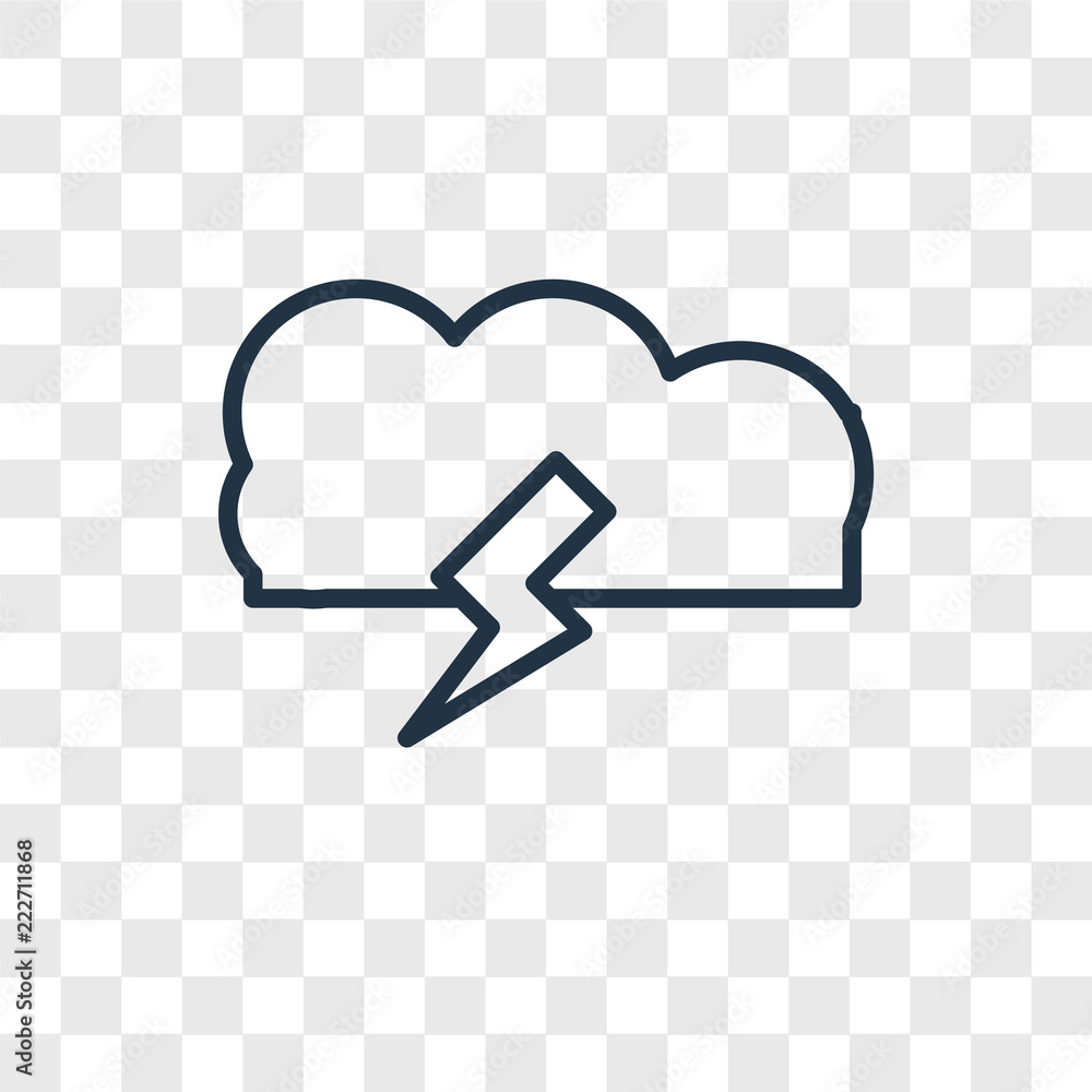 Poster storm icons isolated on transparent background. modern and editable storm icon. simple icon vector i