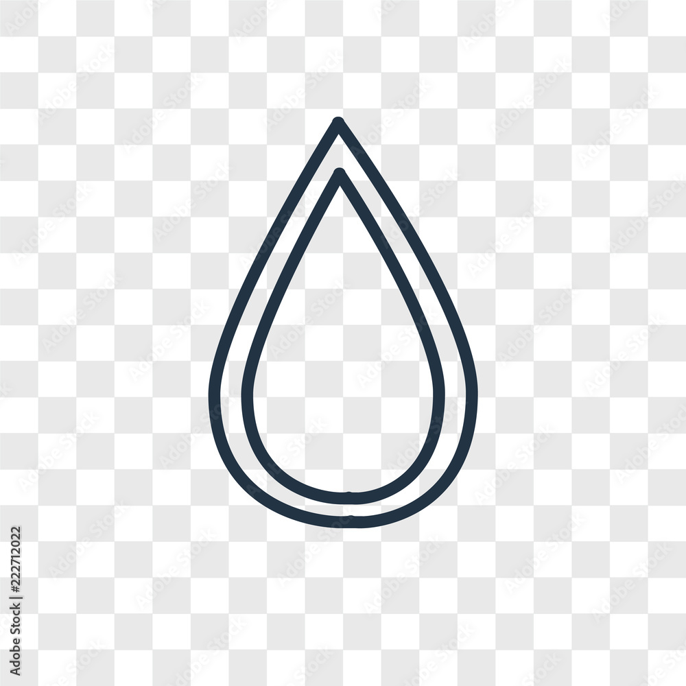 Poster drop icons isolated on transparent background. modern and editable drop icon. simple icon vector ill