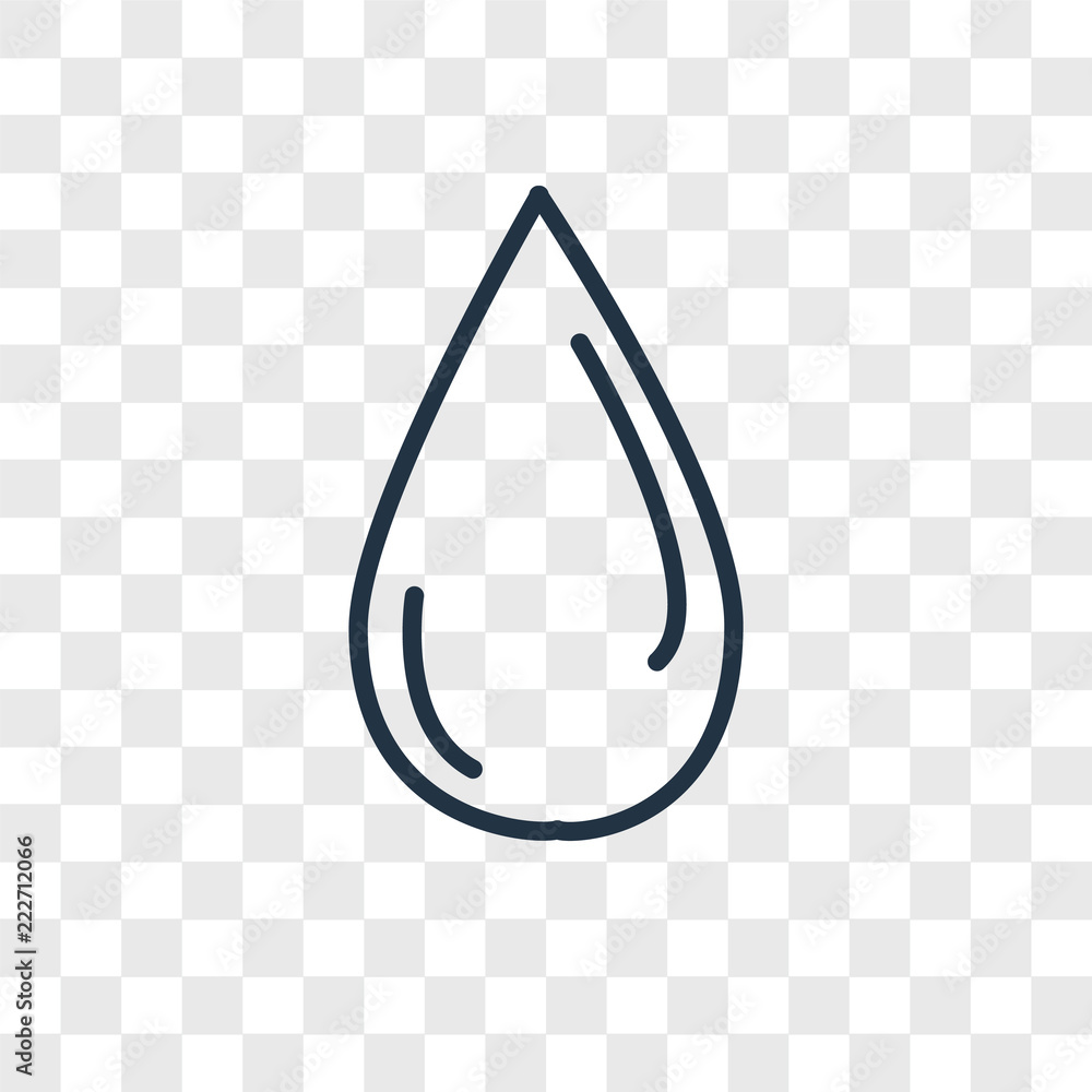 Poster water drop icons isolated on transparent background. modern and editable water drop icon. simple ico