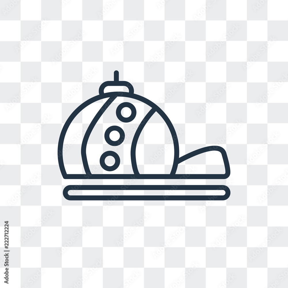 Poster cap icon isolated on transparent background. modern and editable cap icon. simple icons vector illus