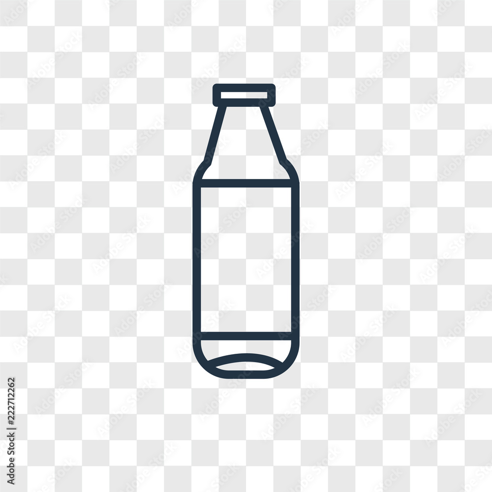 Poster bottle icons isolated on transparent background. modern and editable bottle icon. simple icon vector