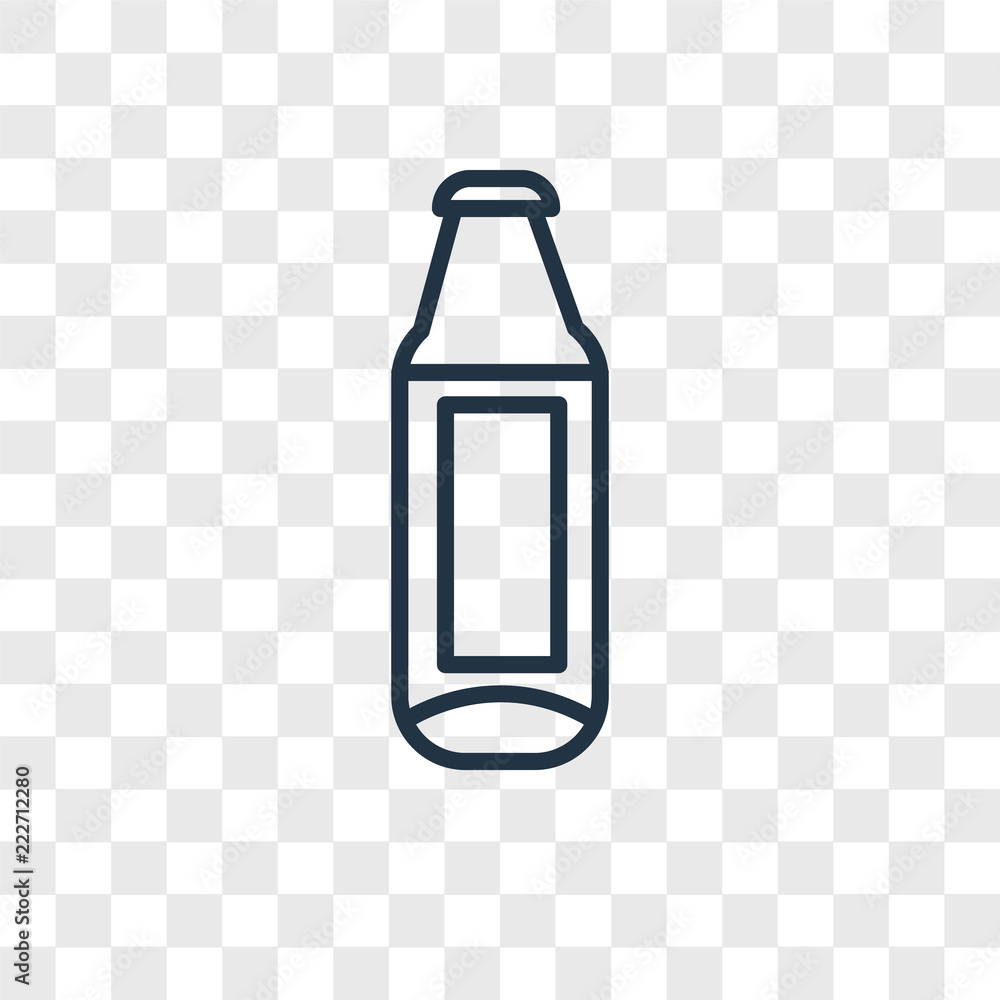 Poster bottle icons isolated on transparent background. modern and editable bottle icon. simple icon vector
