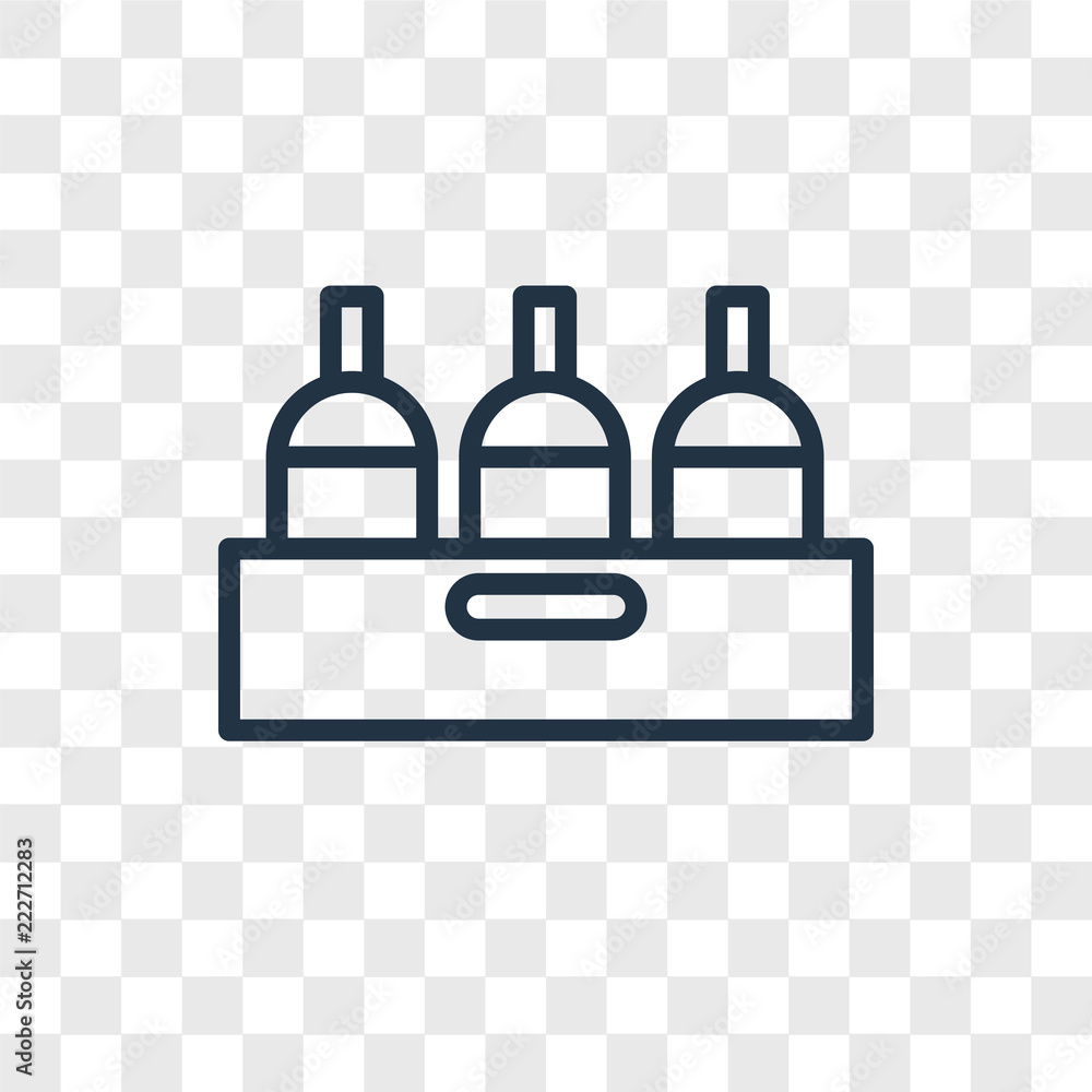 Poster bottle icons isolated on transparent background. modern and editable bottle icon. simple icon vector