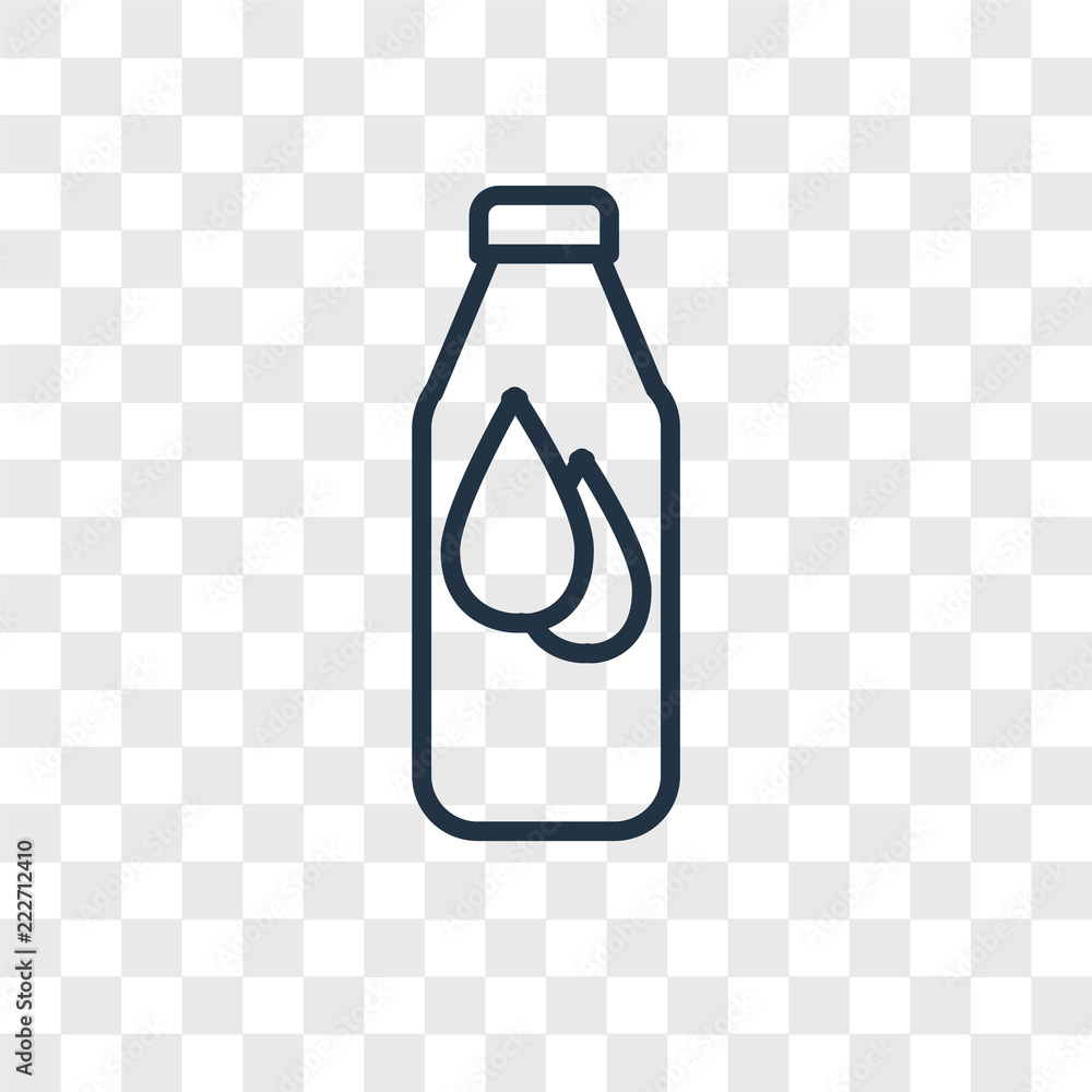 Poster bottle icons isolated on transparent background. modern and editable bottle icon. simple icon vector