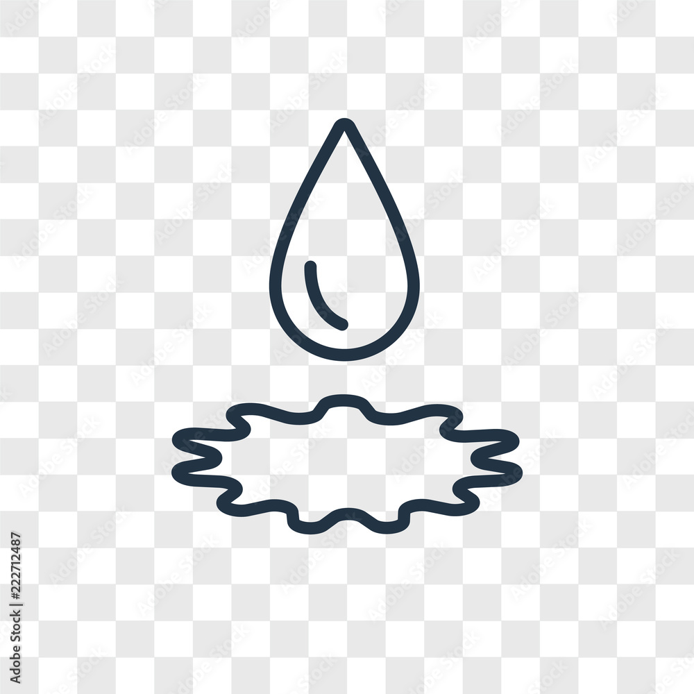 Poster drop icons isolated on transparent background. modern and editable drop icon. simple icon vector ill