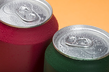 colorful aluminum soda can