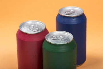 colorful aluminum soda can