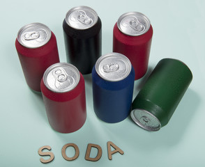 colorful aluminum soda can