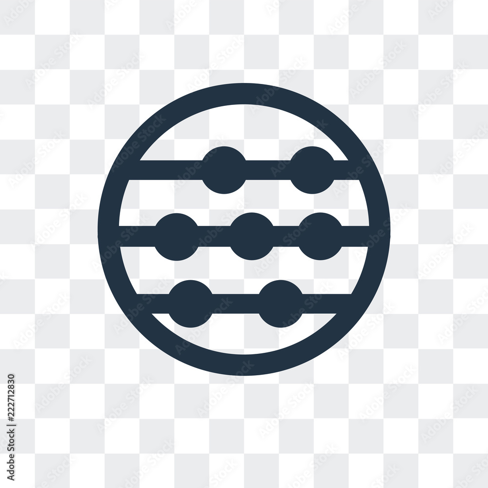 Poster abacus icon isolated on transparent background. modern and editable abacus icon. simple icons vector