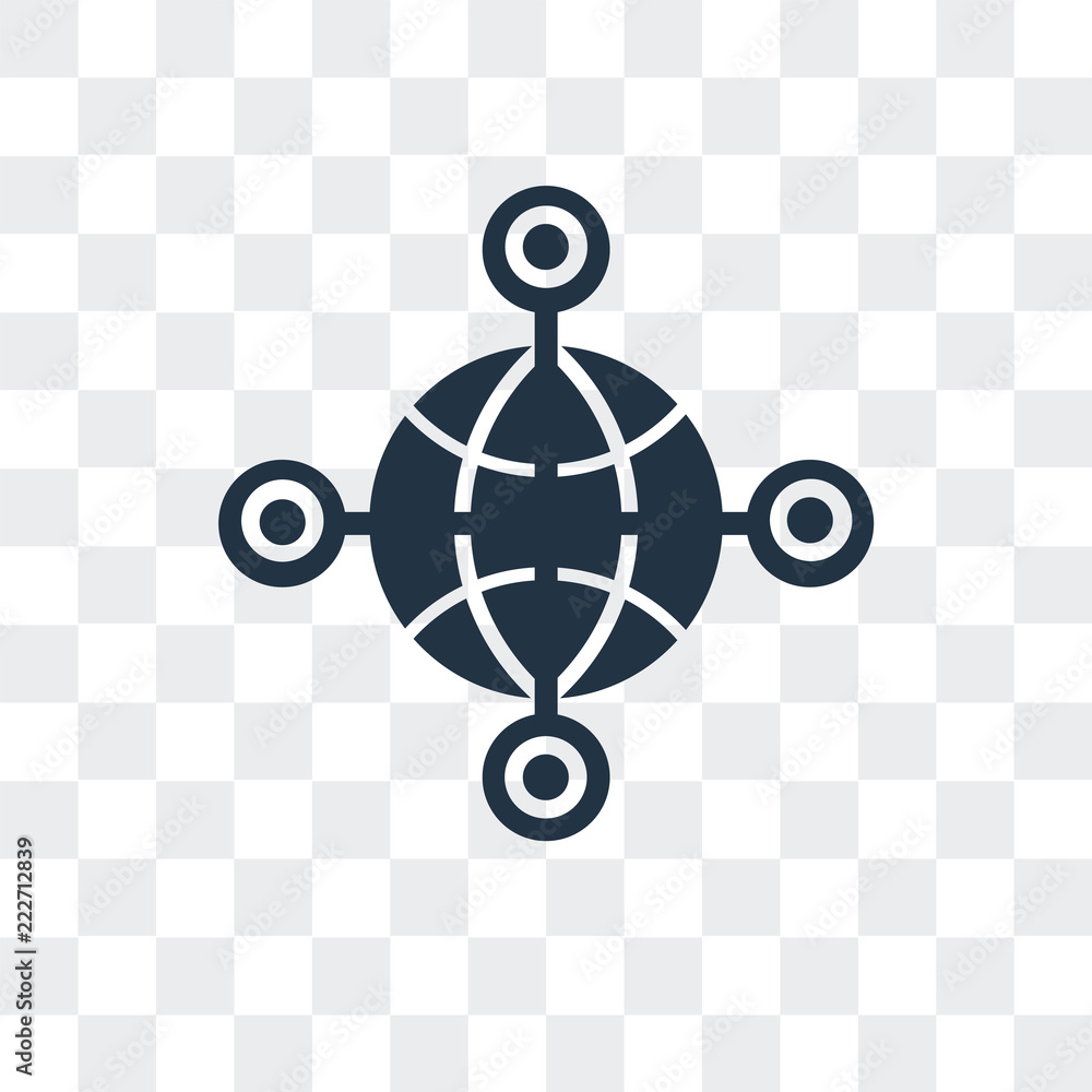Poster network icon isolated on transparent background. modern and editable network icon. simple icons vect