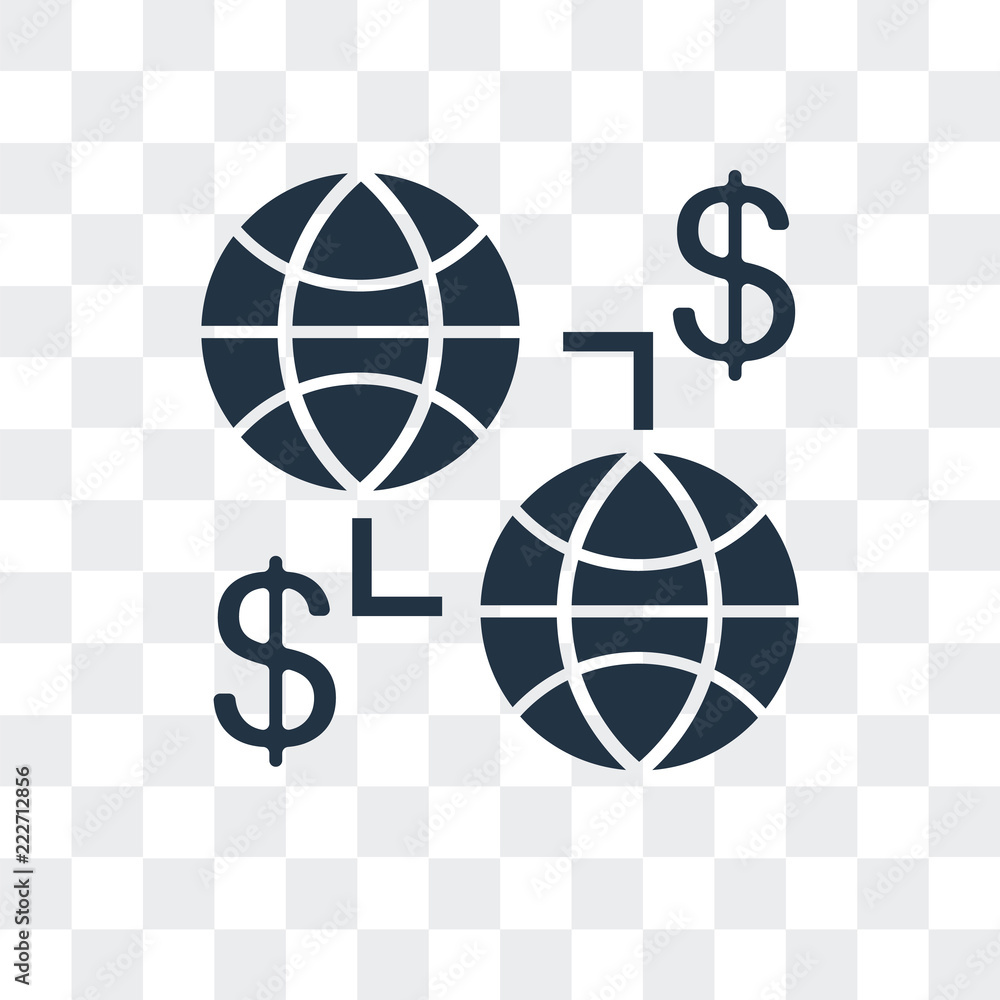 Poster globe icon isolated on transparent background. modern and editable globe icon. simple icons vector i