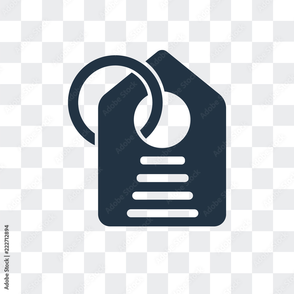Poster tag icon isolated on transparent background. modern and editable tag icon. simple icons vector illus