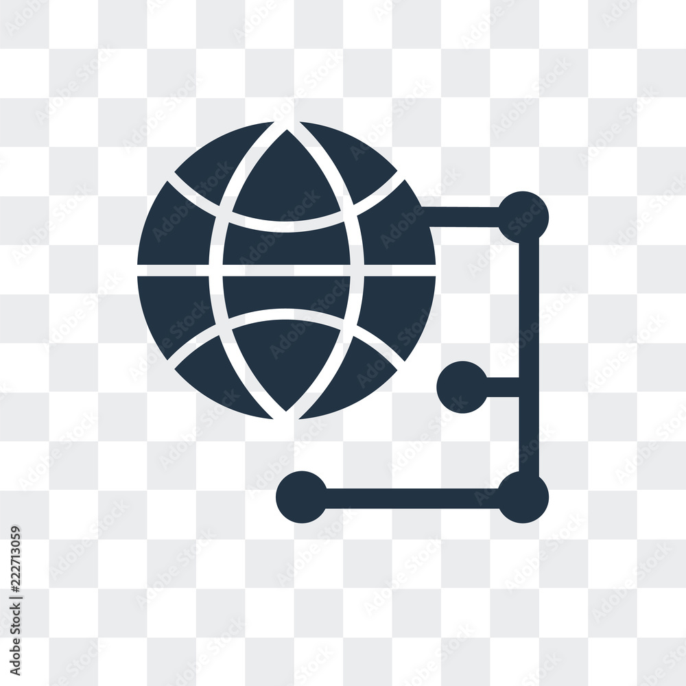 Aufkleber internet icon isolated on transparent background. modern and editable internet icon. simple icons ve