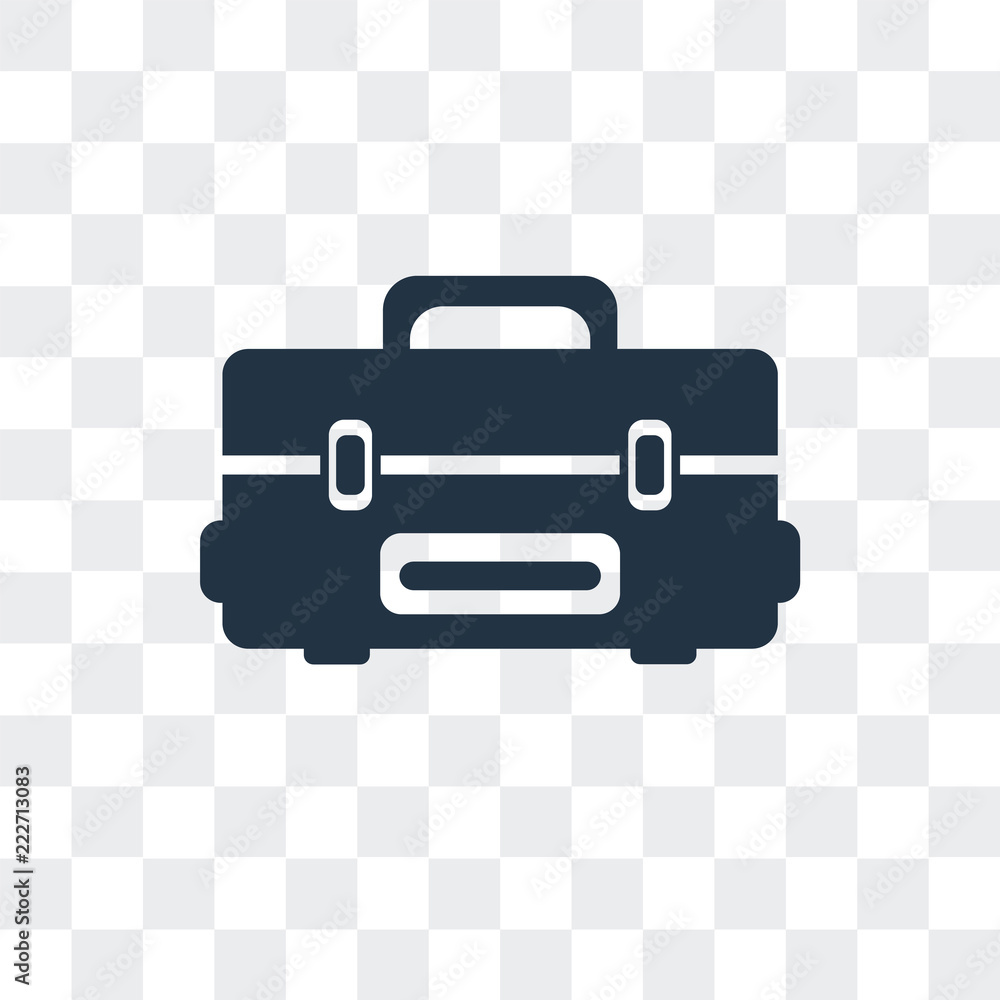 Poster briefcase icon isolated on transparent background. modern and editable briefcase icon. simple icons 
