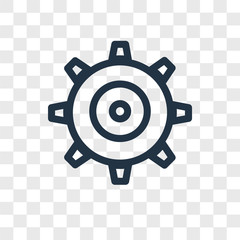 monitor icons isolated on transparent background. Modern and editable monitor icon. Simple icon vector illustration.