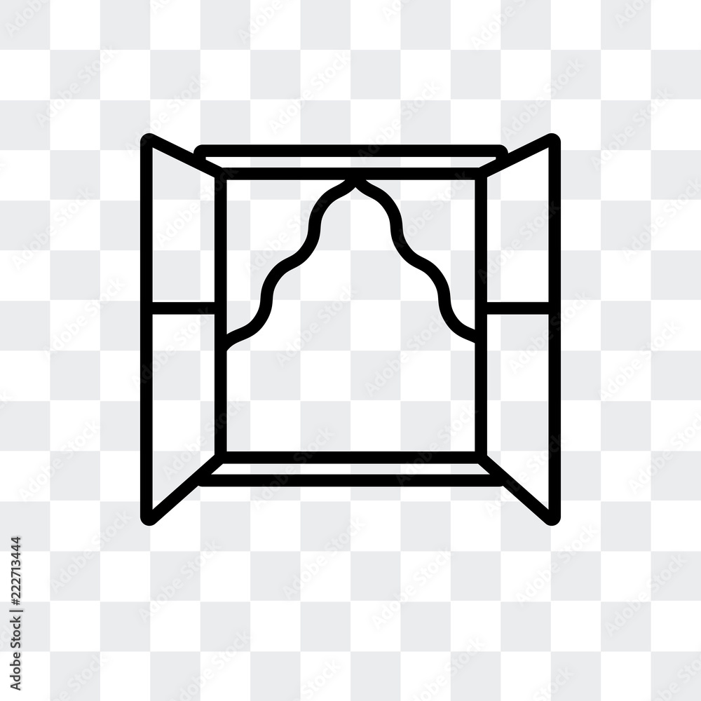 Poster window icon isolated on transparent background. modern and editable window icon. simple icons vector