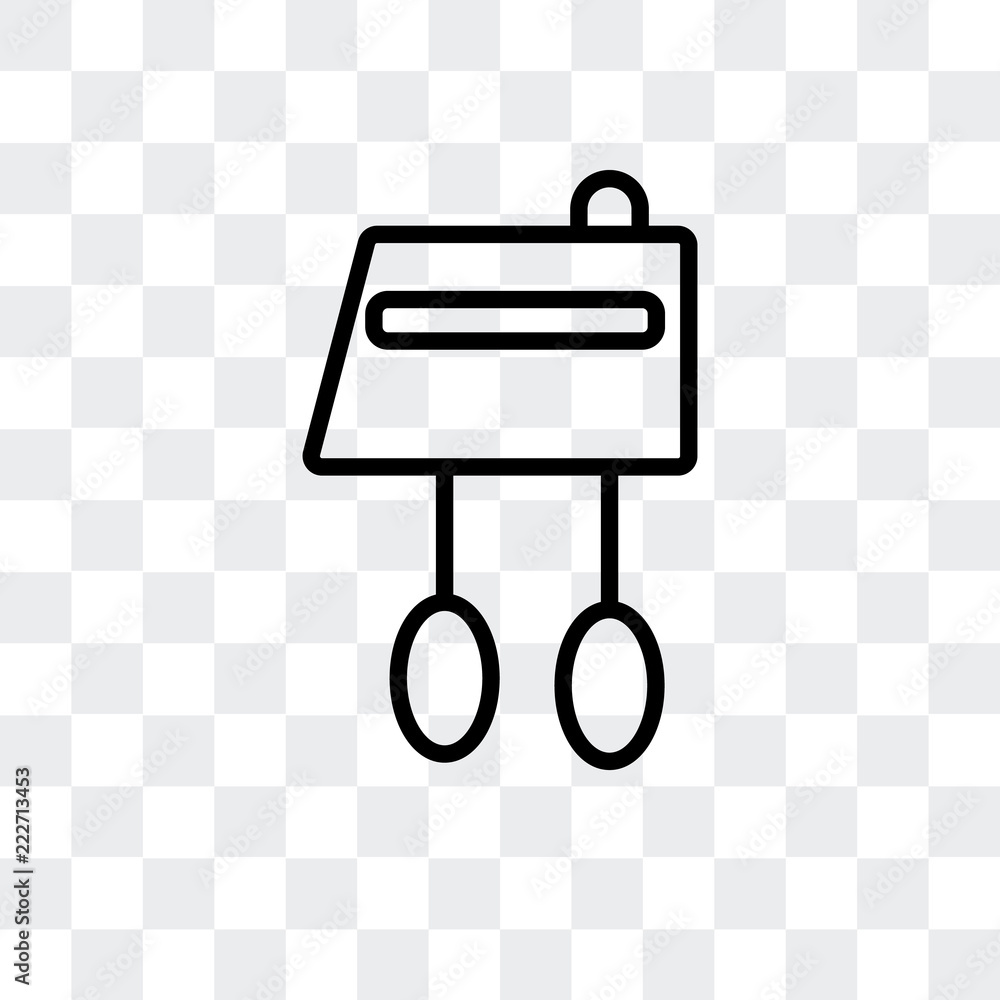 Aufkleber mixer icon isolated on transparent background. modern and editable mixer icon. simple icons vector i