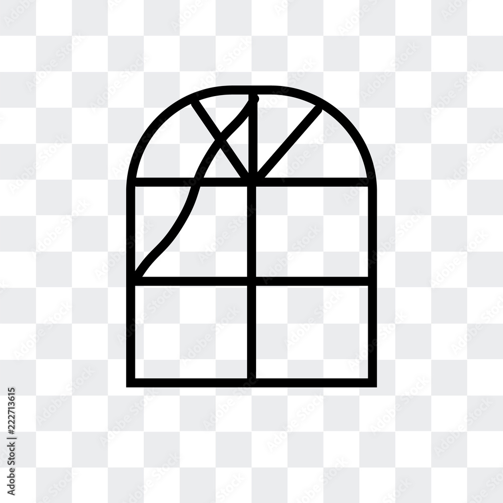 Poster window icon isolated on transparent background. modern and editable window icon. simple icons vector