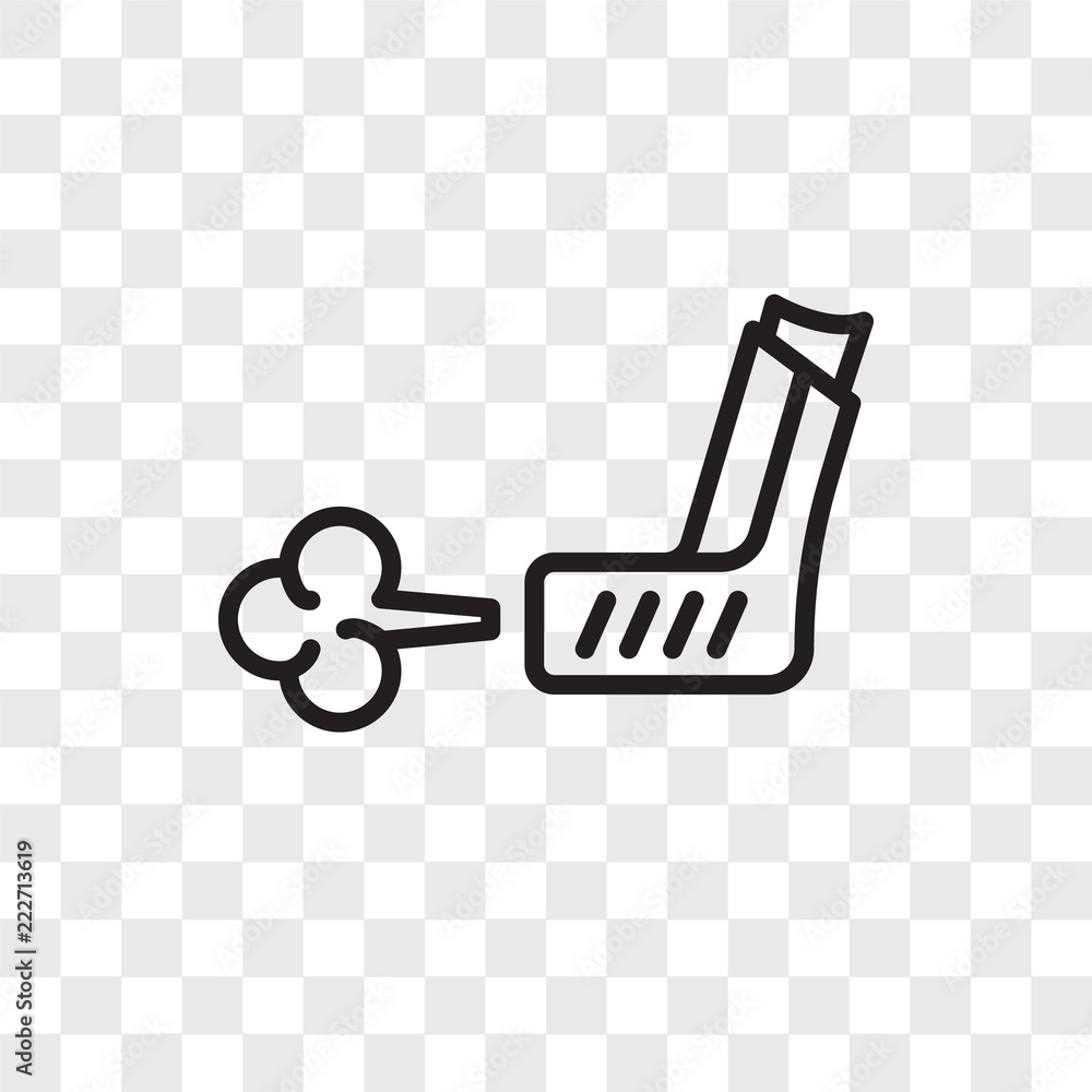 Poster inhalator icons isolated on transparent background. Modern and editable inhalator icon. Simple icon vector illustration.