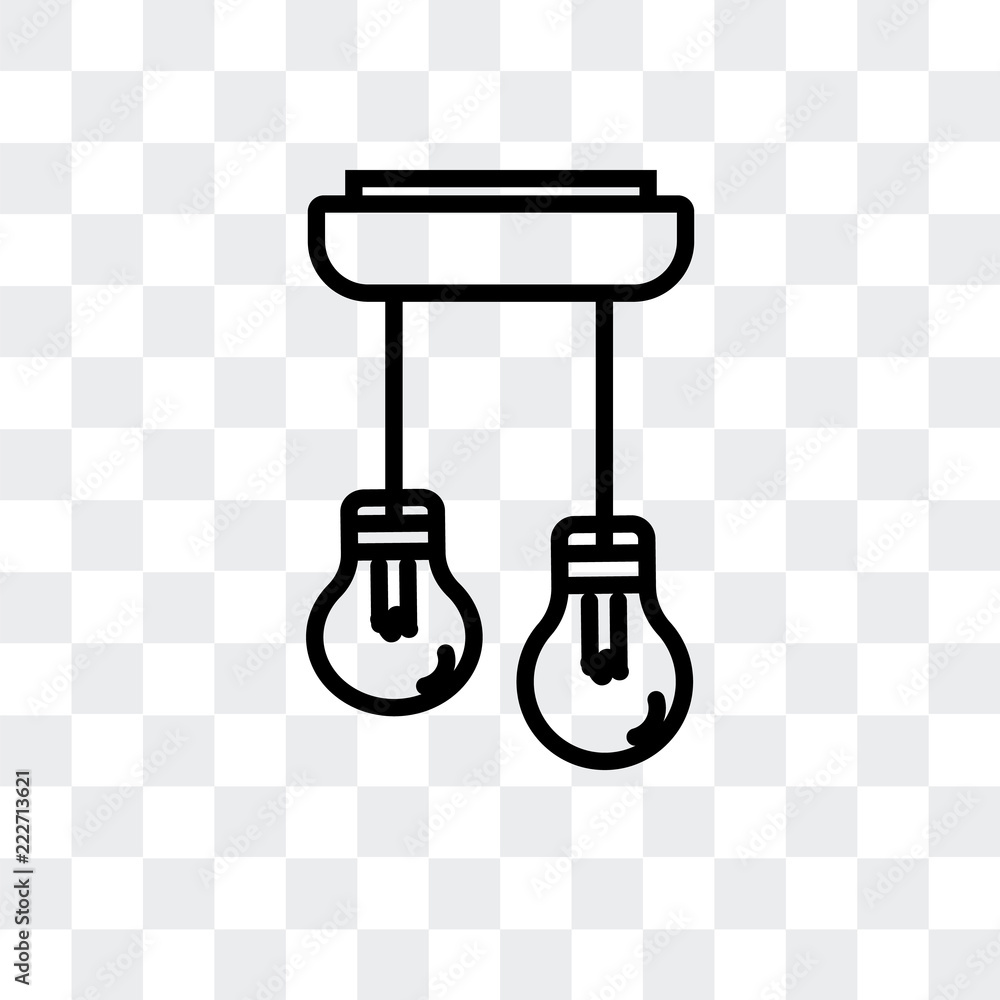 Poster lights icon isolated on transparent background. modern and editable lights icon. simple icons vector