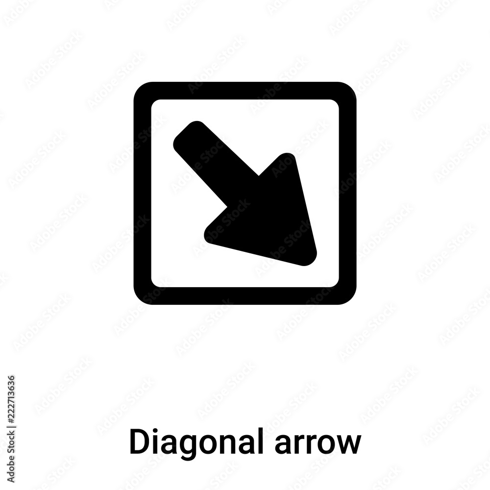 Poster diagonal arrow icon vector isolated on white background, logo concept of diagonal arrow sign on tran