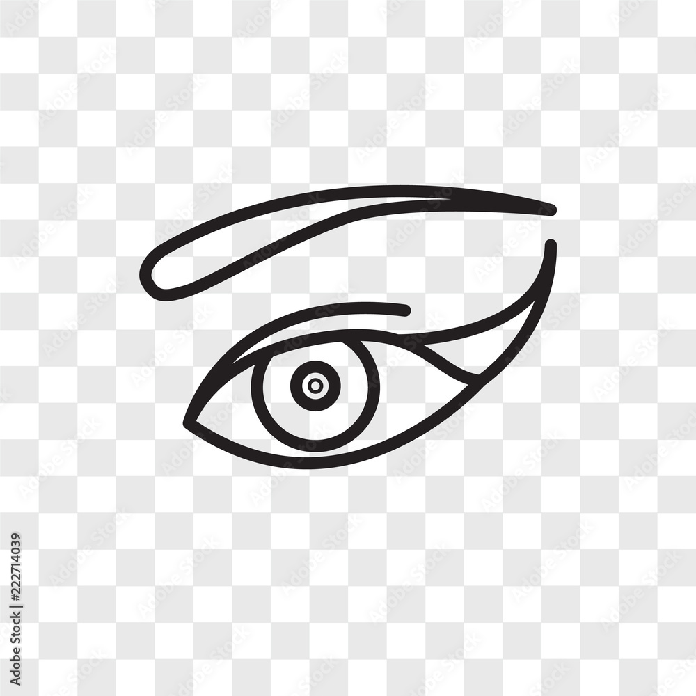 Poster eye icons isolated on transparent background. modern and editable eye icon. simple icon vector illus
