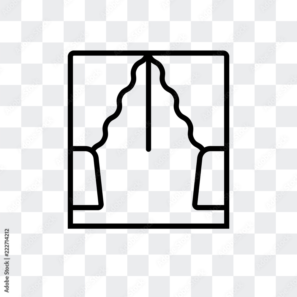 Poster window icon isolated on transparent background. modern and editable window icon. simple icons vector