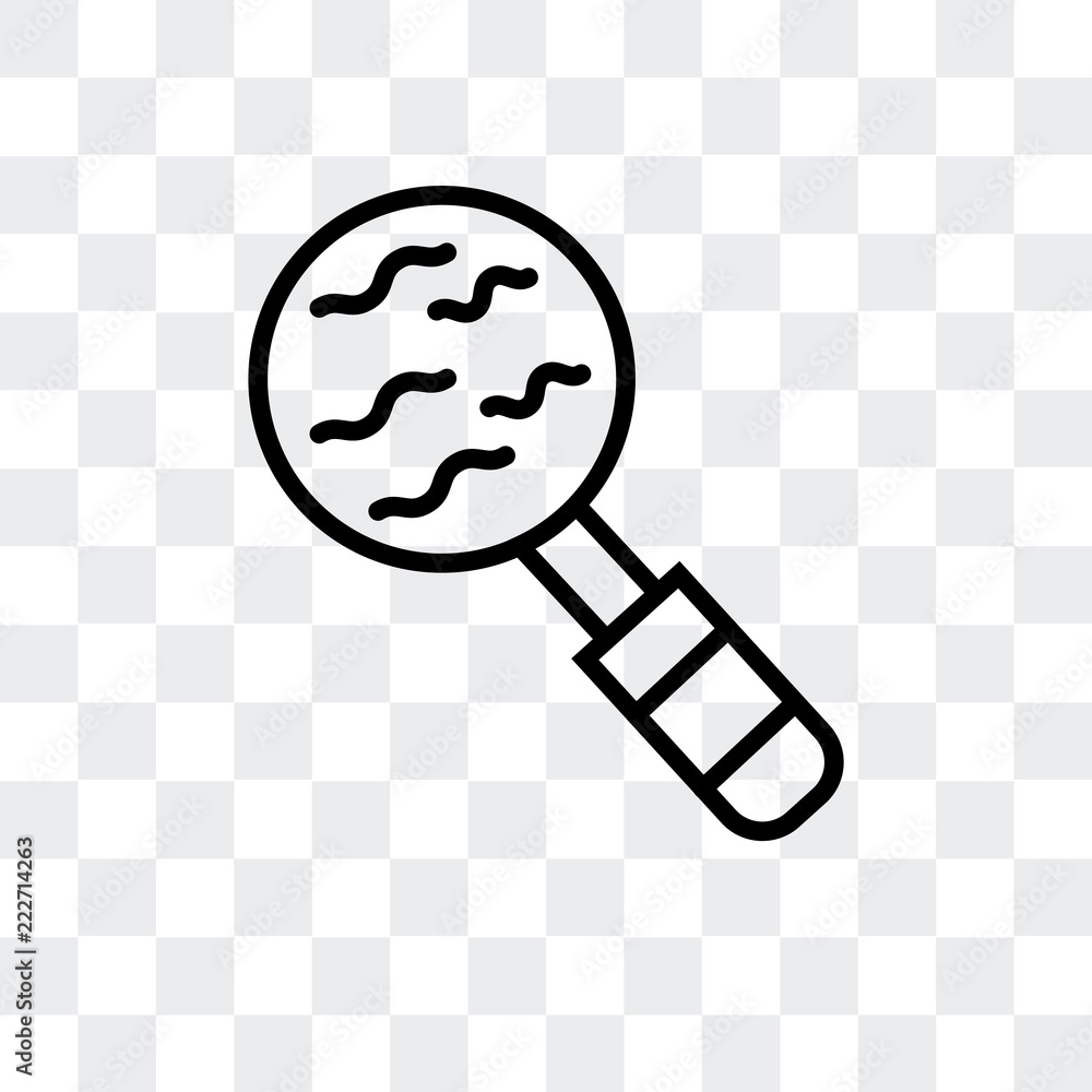 Poster loupe icon isolated on transparent background. modern and editable loupe icon. simple icons vector i